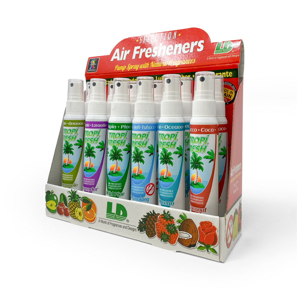 Box of 12 Instant Air Fresheners (Spritzer Spray) 60ml