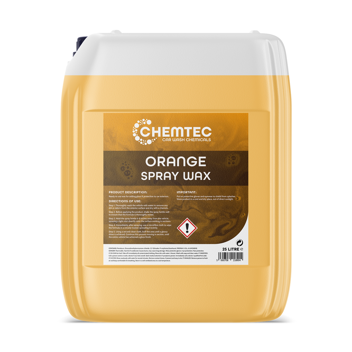 Orange Spray Wax